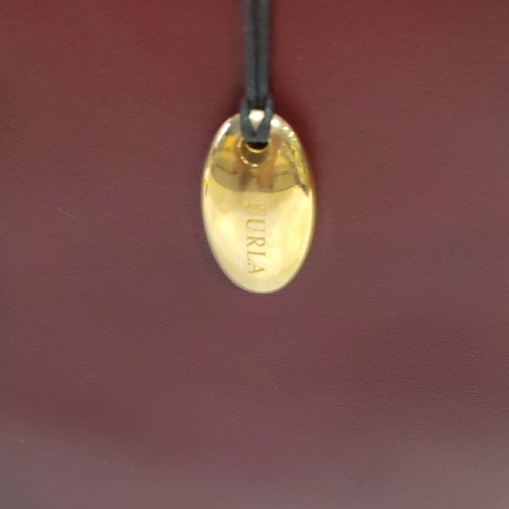 Nwot Furla Deep Burgundy Tote Bag - Picture 9 of 14